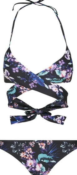 Sale Classics Draped Pattern - Bikinit, lilac flower Urban Wear Katukamaa|Rockabilly