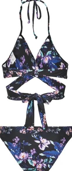 Sale Classics Draped Pattern - Bikinit, lilac flower Urban Wear Katukamaa|Rockabilly