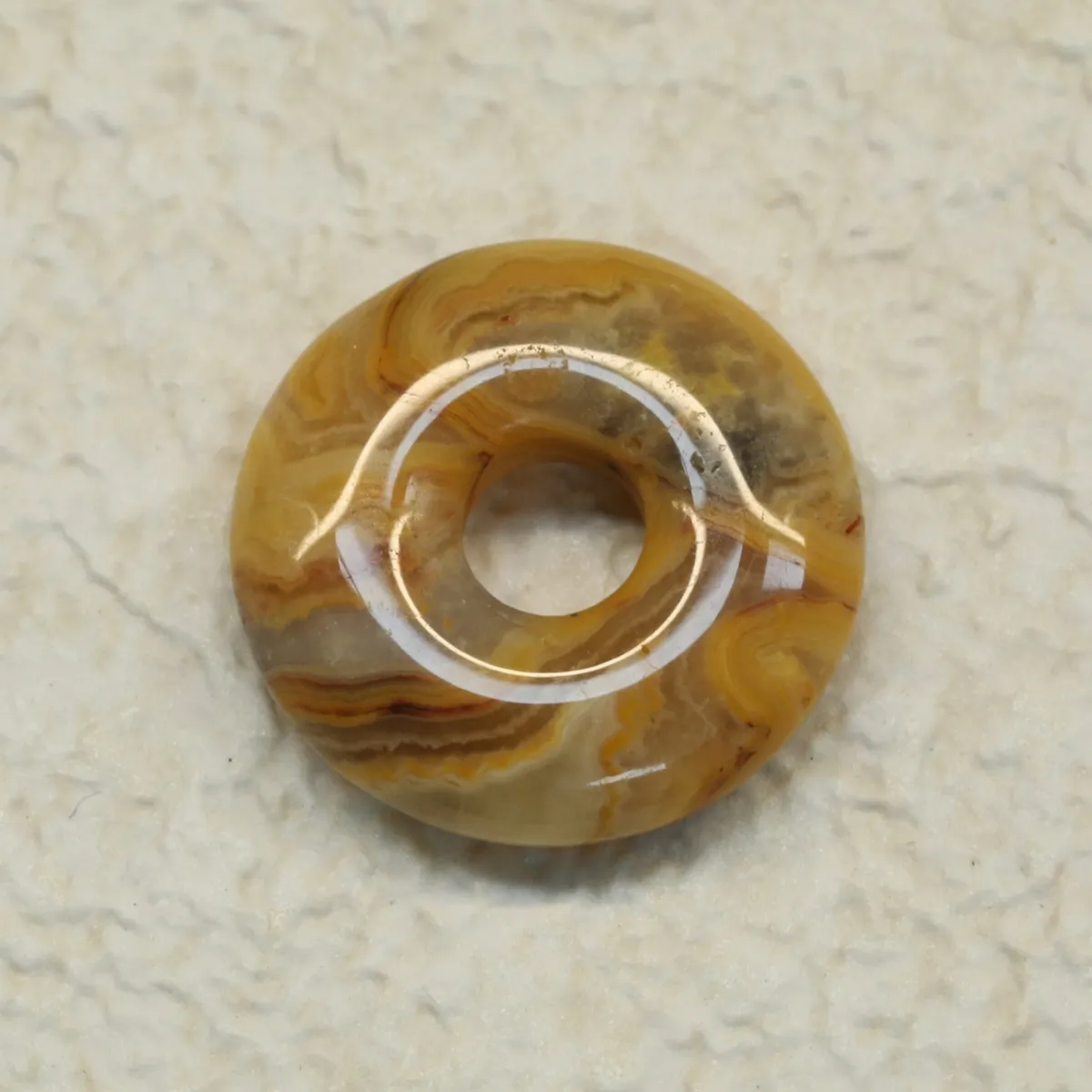 Sale Crazy Lace-akaatti - Donitsi 1,5cm Korutarvikkeet|Akaatti