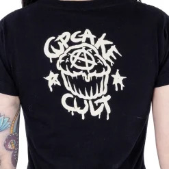 Outlet Cupcake Cult Midnight Kitty - Lady fit T-paita Kissateema|T-Paidat