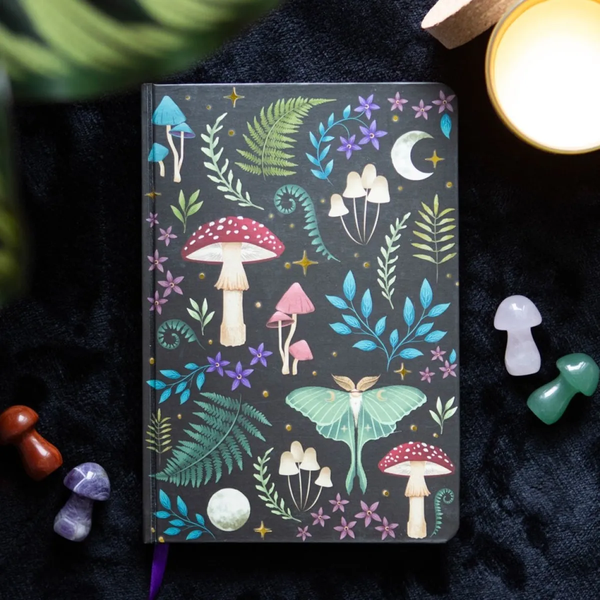 Hot Dark Forest Print - A5 muistikirja Toimistotarvikkeet|Ystävälle