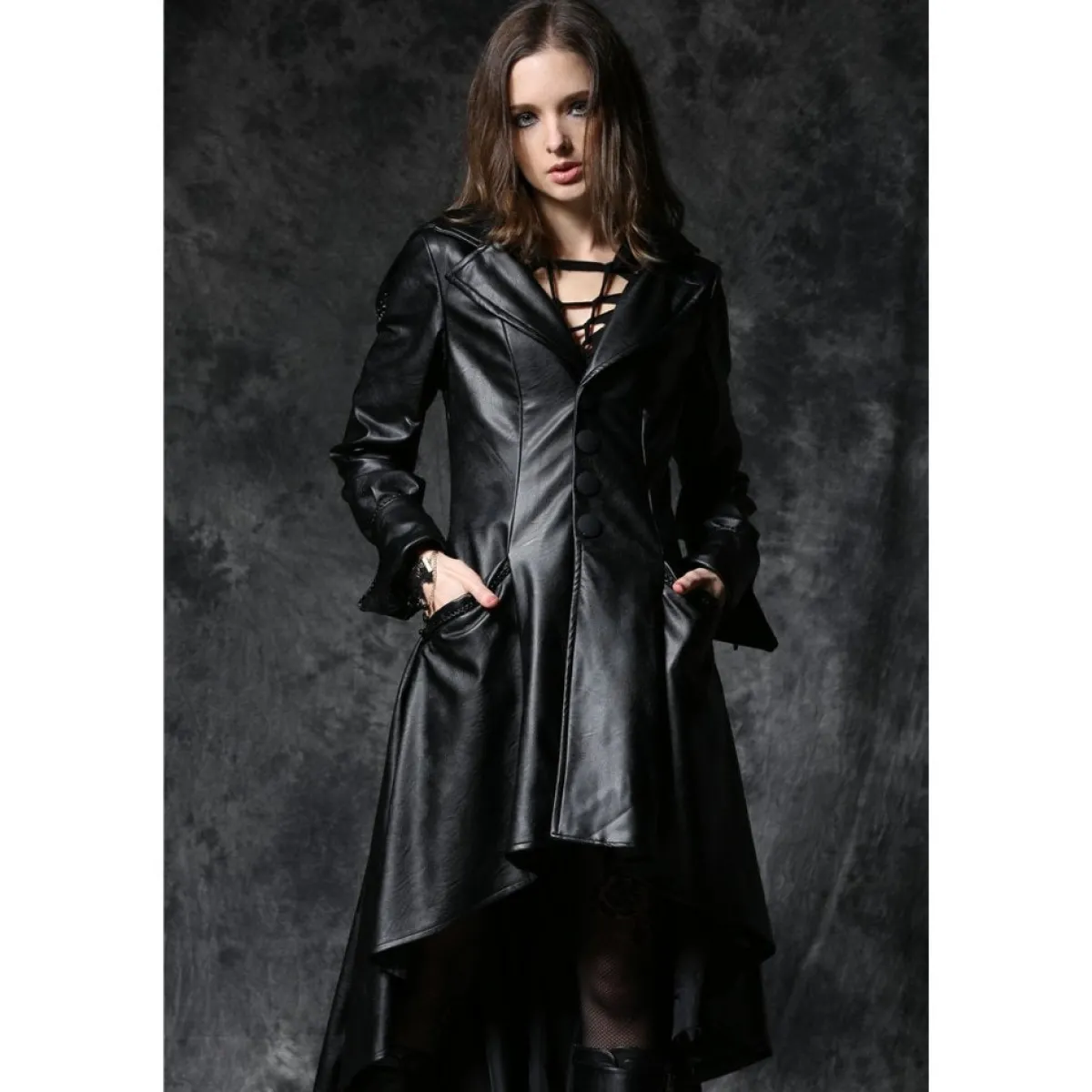 New Gothic Dovetail - Keinonahkatakki Takit|Goottikamaa