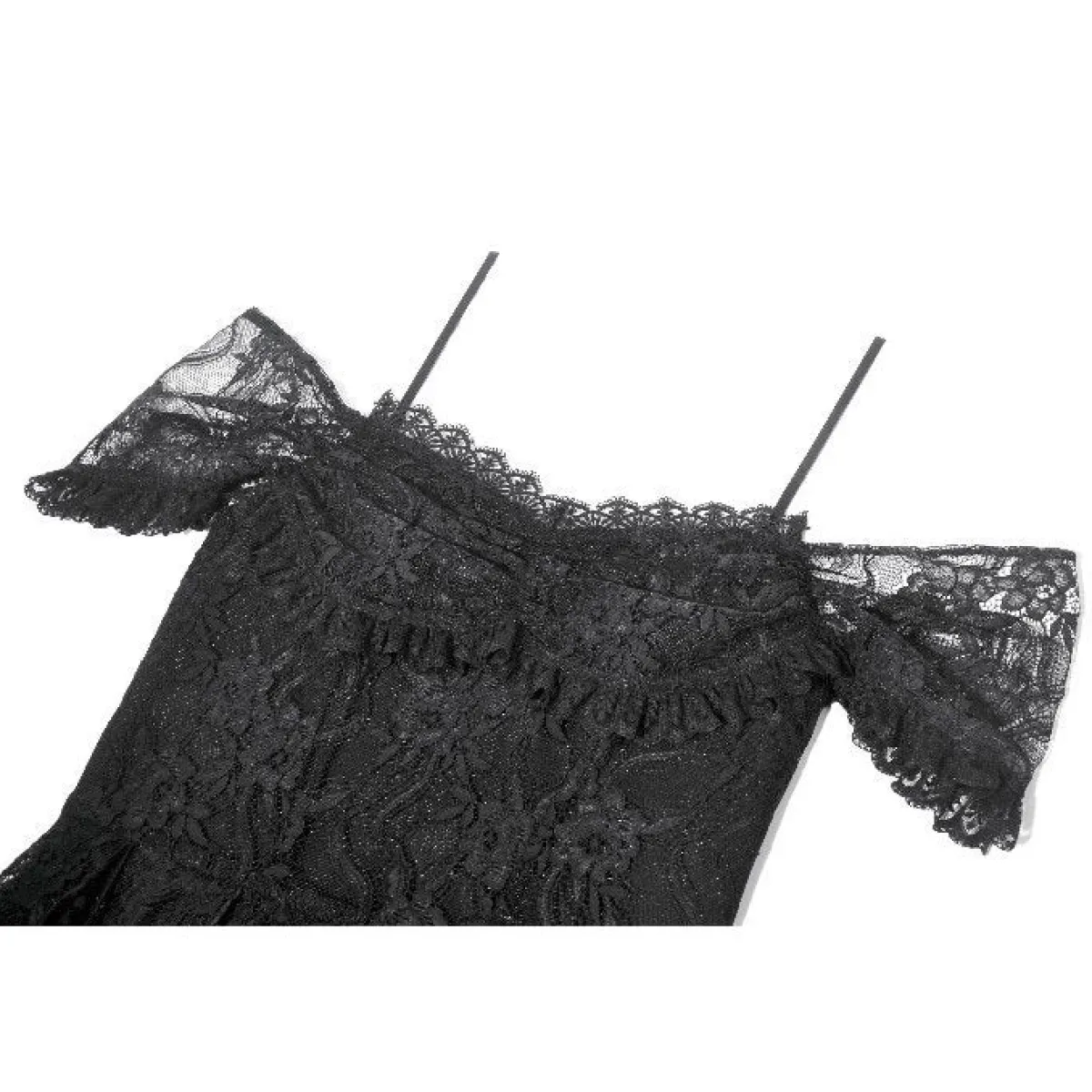 Clearance Gothic Lace Layered High-low - Mekko Mekot|Goottikamaa