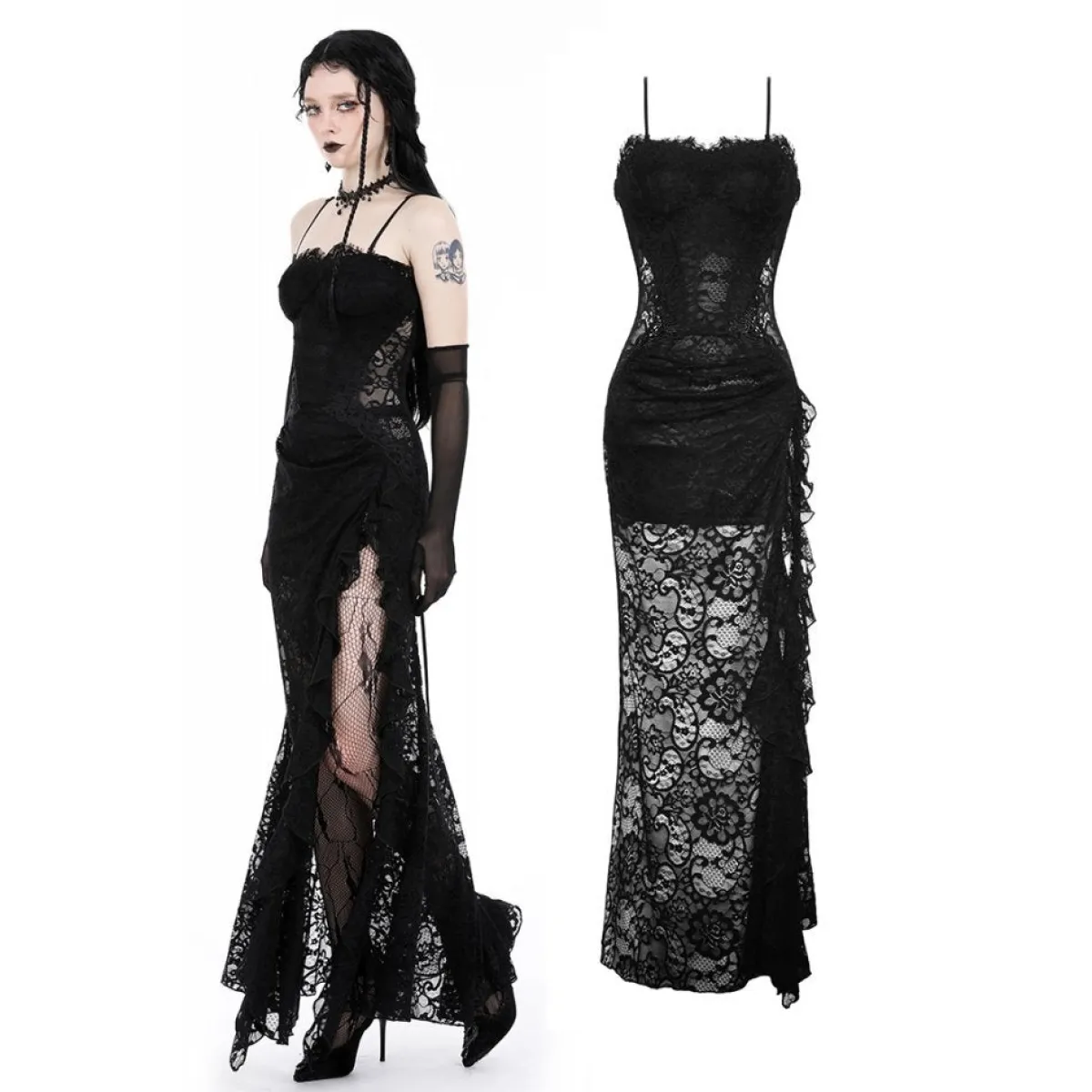 New Gothic Lace See-trough waist - Mekko Mekot|Goottikamaa
