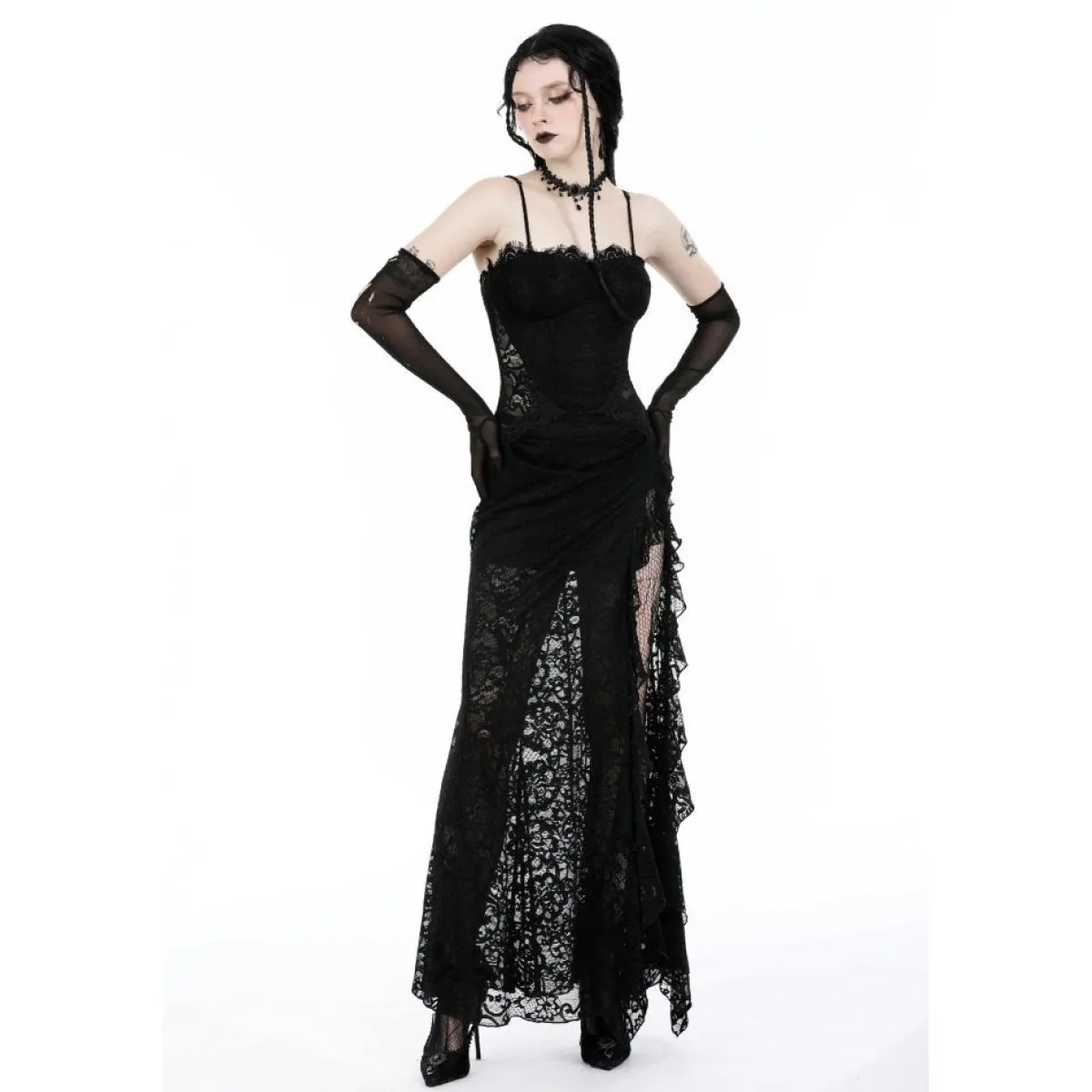 New Gothic Lace See-trough waist - Mekko Mekot|Goottikamaa