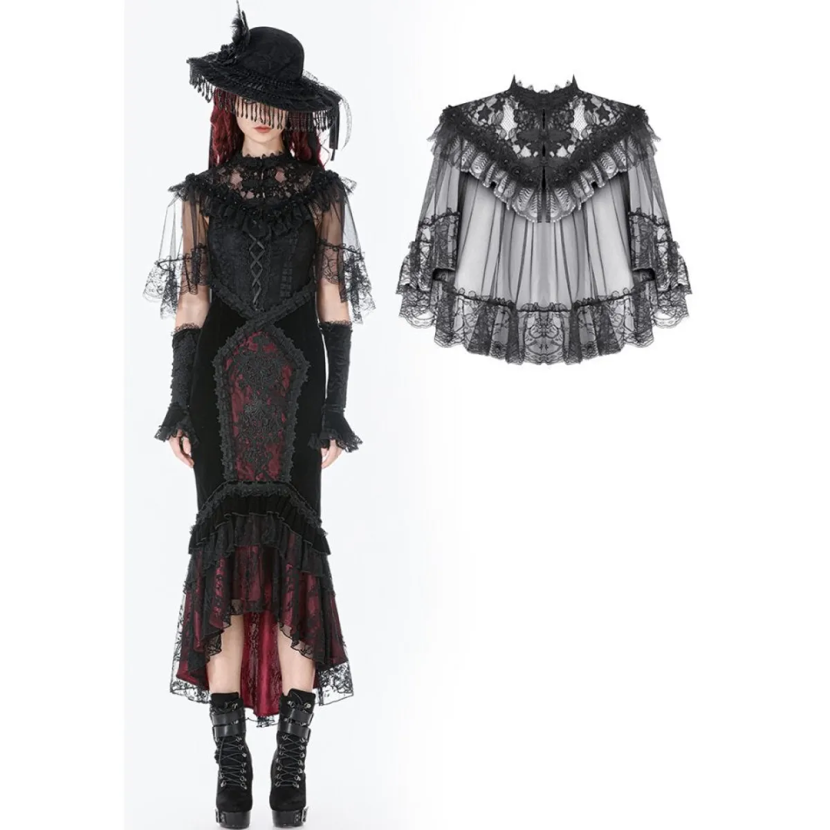 Clearance Lace Mesh Patchwork - Viitta Takit|Goottikamaa