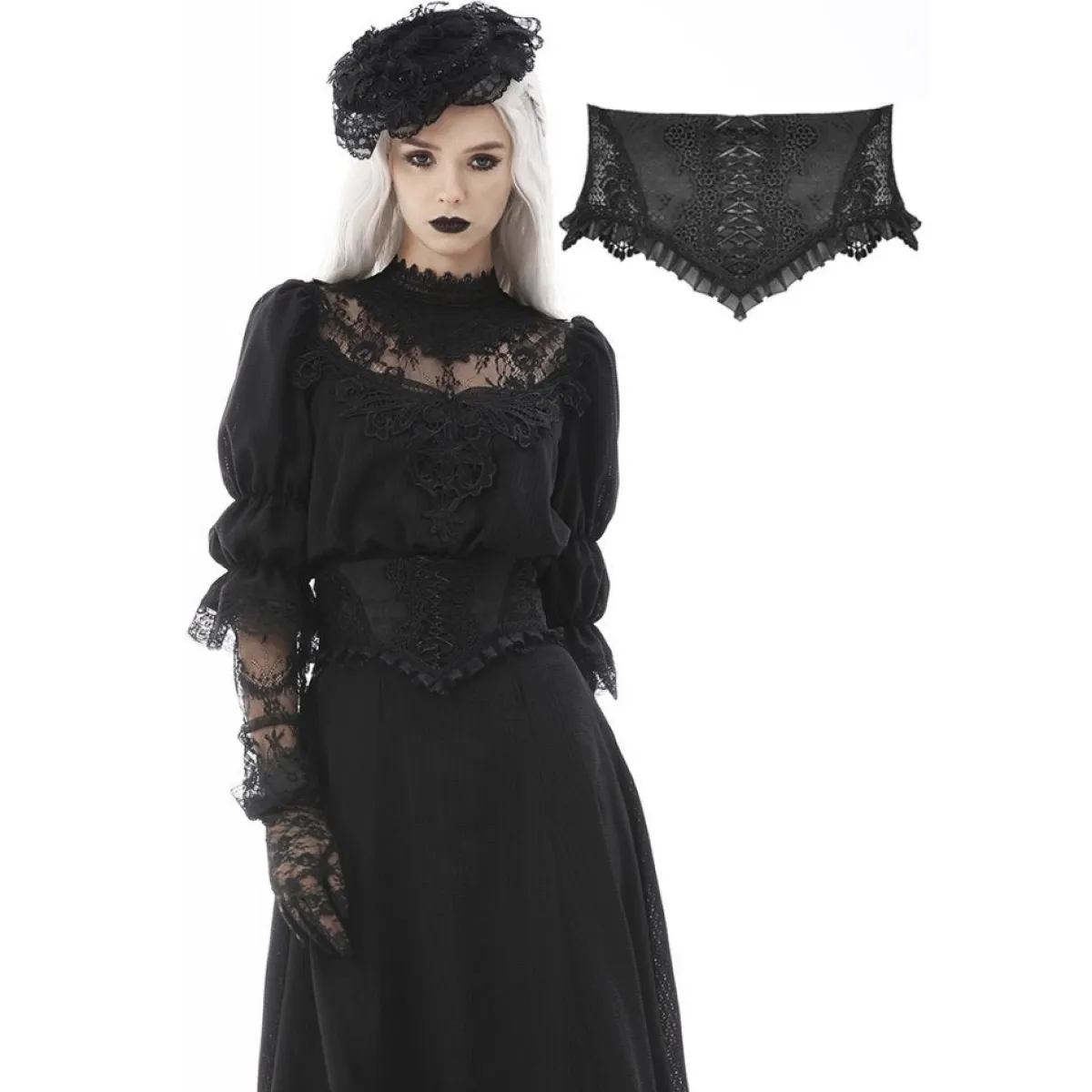 Discount Noble Embroider - Vyö Goottikamaa|Vyöt & Niittivyöt