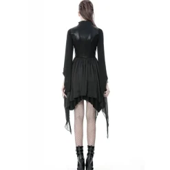Outlet Punk Asymmetric Chiffon – Liivi Mekot|Goottikamaa