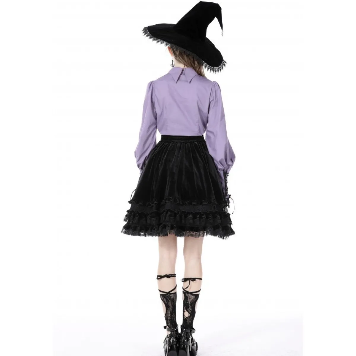 Sale Purple Witch - Kauluspaita Goottikamaa|Pitkähihaiset