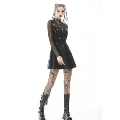 Hot Transparent High Neck - Mesh paita Goottikamaa|Pitkähihaiset