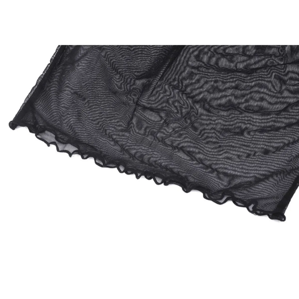 Hot Transparent High Neck - Mesh paita Goottikamaa|Pitkähihaiset