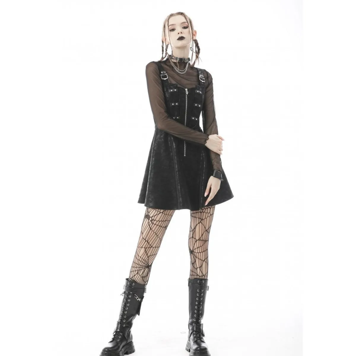 Hot Transparent High Neck - Mesh paita Goottikamaa|Pitkähihaiset