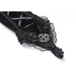 Clearance Velvet Lace Up - Käsineet Käsineet