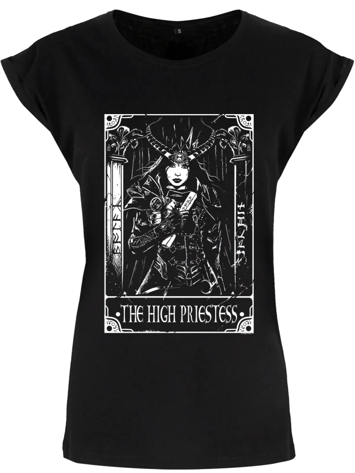 Sale : The High Priestess - naisten t-paita T-Paidat|Tarot Tuotteet