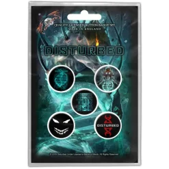 Best Disturbed Evolution - Pinssi setti 5kpl Pinssit Ja Rintanapit|Disturbed