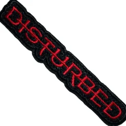 Disturbed Strike Through -Kangasmerkki Kangasmerkit|Disturbed
