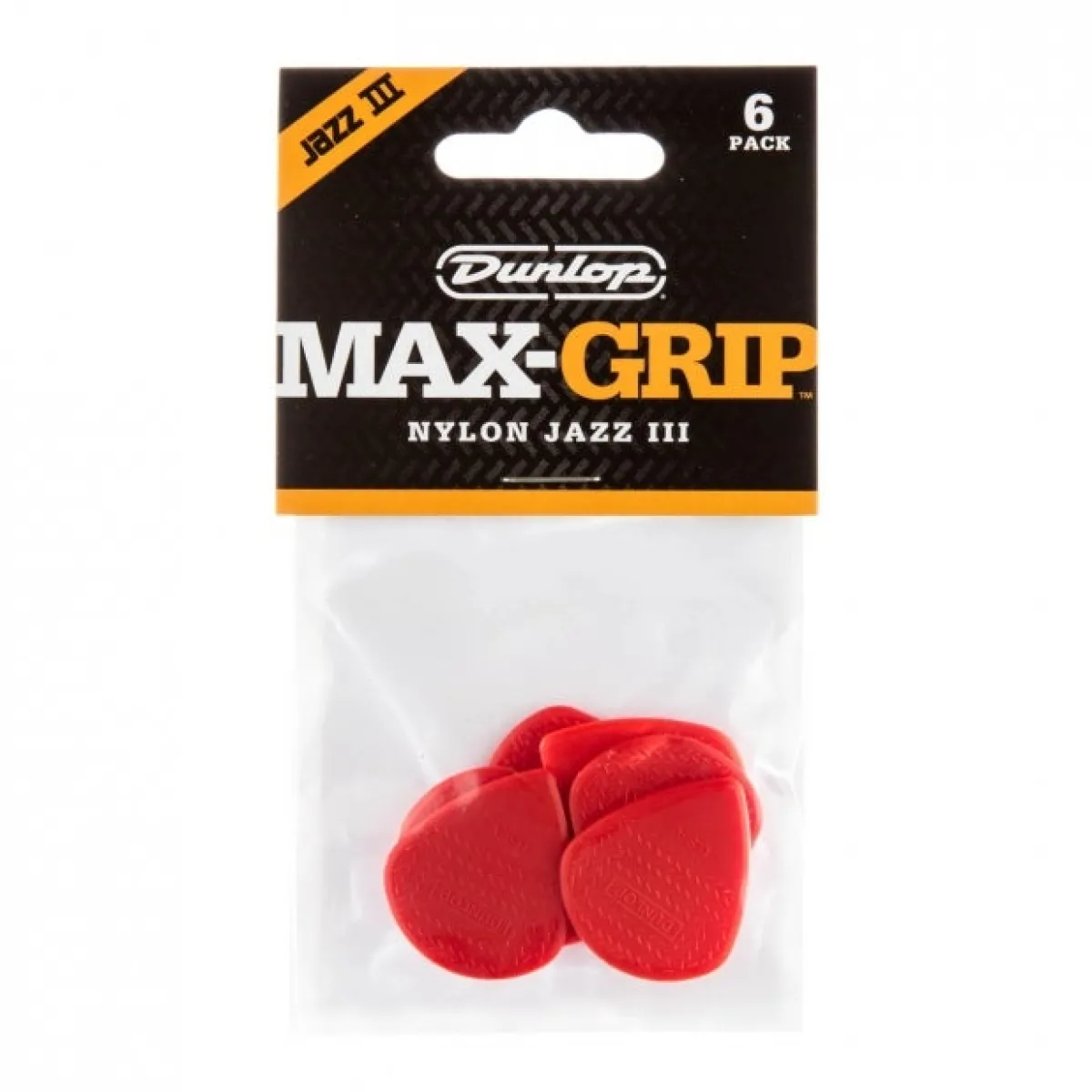 Discount Max-grip Jazz III -plektrat, 6kpl Punainen Plektrat