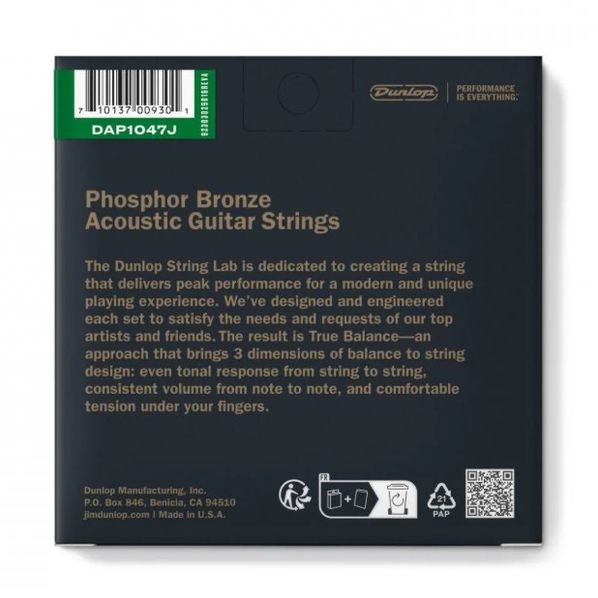 10-47Phosphor bronze - 12-kielisen akustisen kitaran kielet Kitarankielet