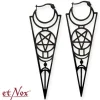Outlet Pentagram Ornaments - Korvakorut, black Goottikamaa|Urban Wear Katukamaa