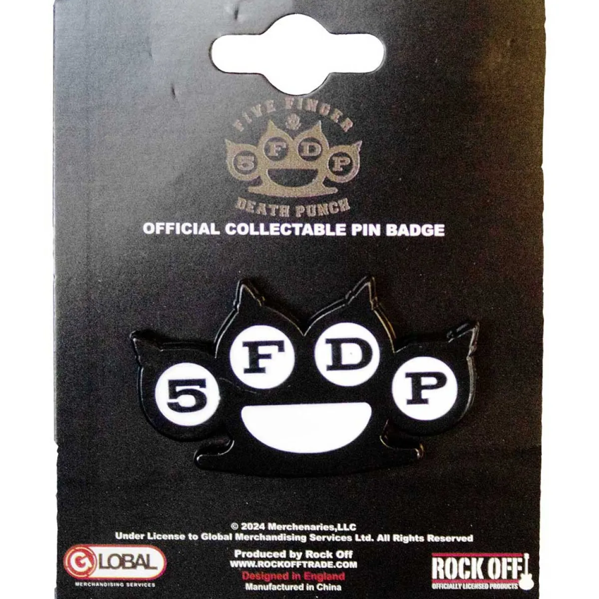 Sale Five Finger Death Punch Knuckles B&W - Pinssi Five Finger Death Punch|Pinssit Ja Rintanapit