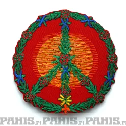 Online Flower peace sign - kangasmerkki Hippikamaa|Kangasmerkit