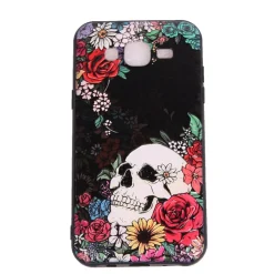 Discount Flower Skull III - Suojakuori, Samsung GalaxyJ3 (2016) Samsung