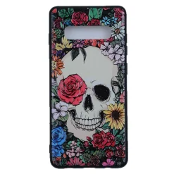 Discount Flower Skull I - Suojakuori, Samsung Galaxy S10 Samsung