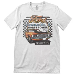 Outlet Ford Mustang Mach 1 - T-paita, valkoinen Autoteema|Ford