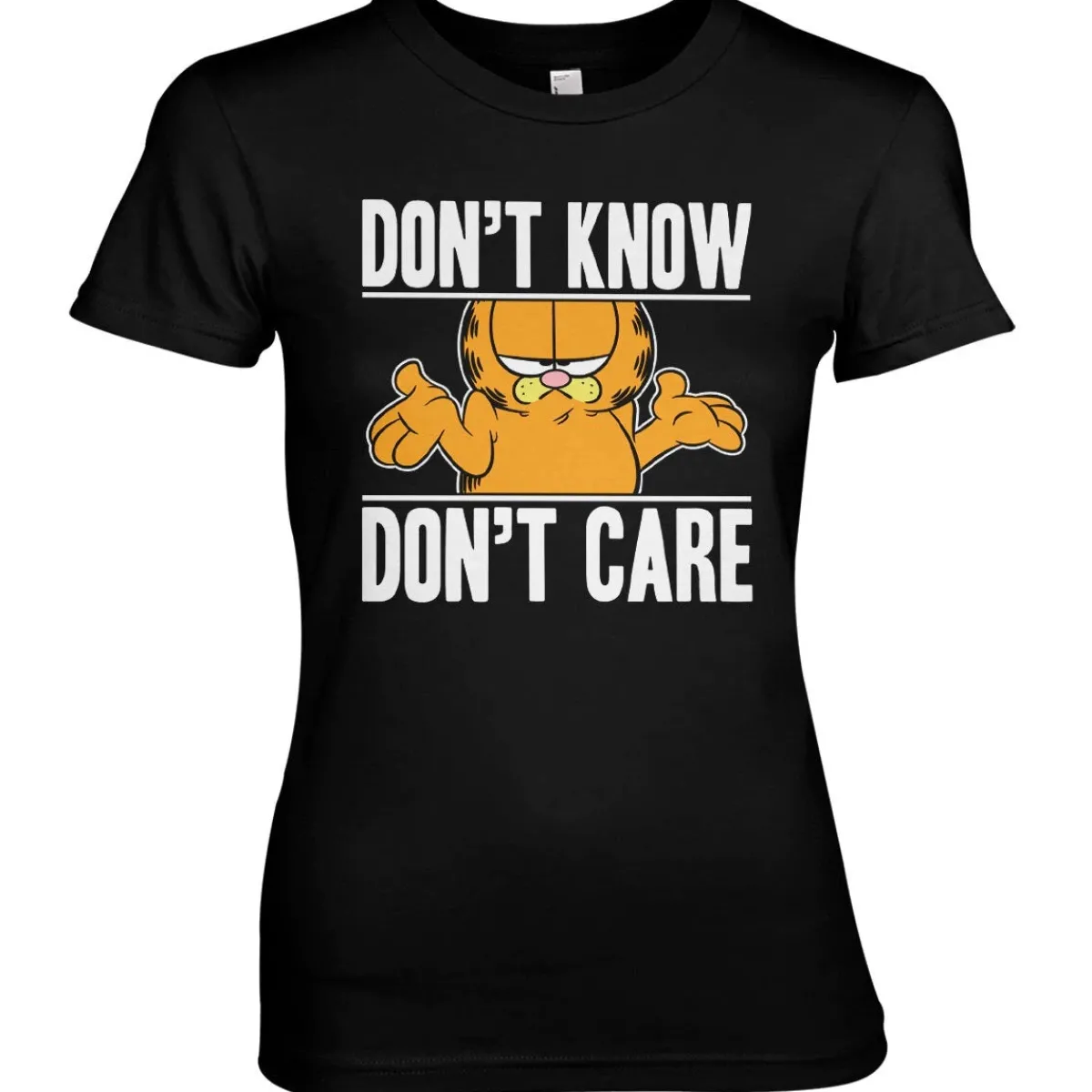 Discount Garfield Don't Know - Don't Care - Naisten T-paita Karvinen|T-Paidat