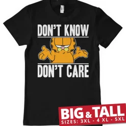 Outlet Garfield Don't Know - Don't Care - t-paita, musta Karvinen|Paidat