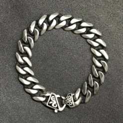 Clearance Granite - Teräsranneketju 15mm Ranneketjut|Bikerit