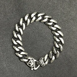 Clearance Granite - Teräsranneketju 15mm Ranneketjut|Bikerit