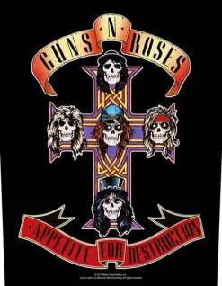 Sale Guns N Roses Appetite For Destruction - Kangasmerkki, selkä Guns N Roses|Selkämerkit
