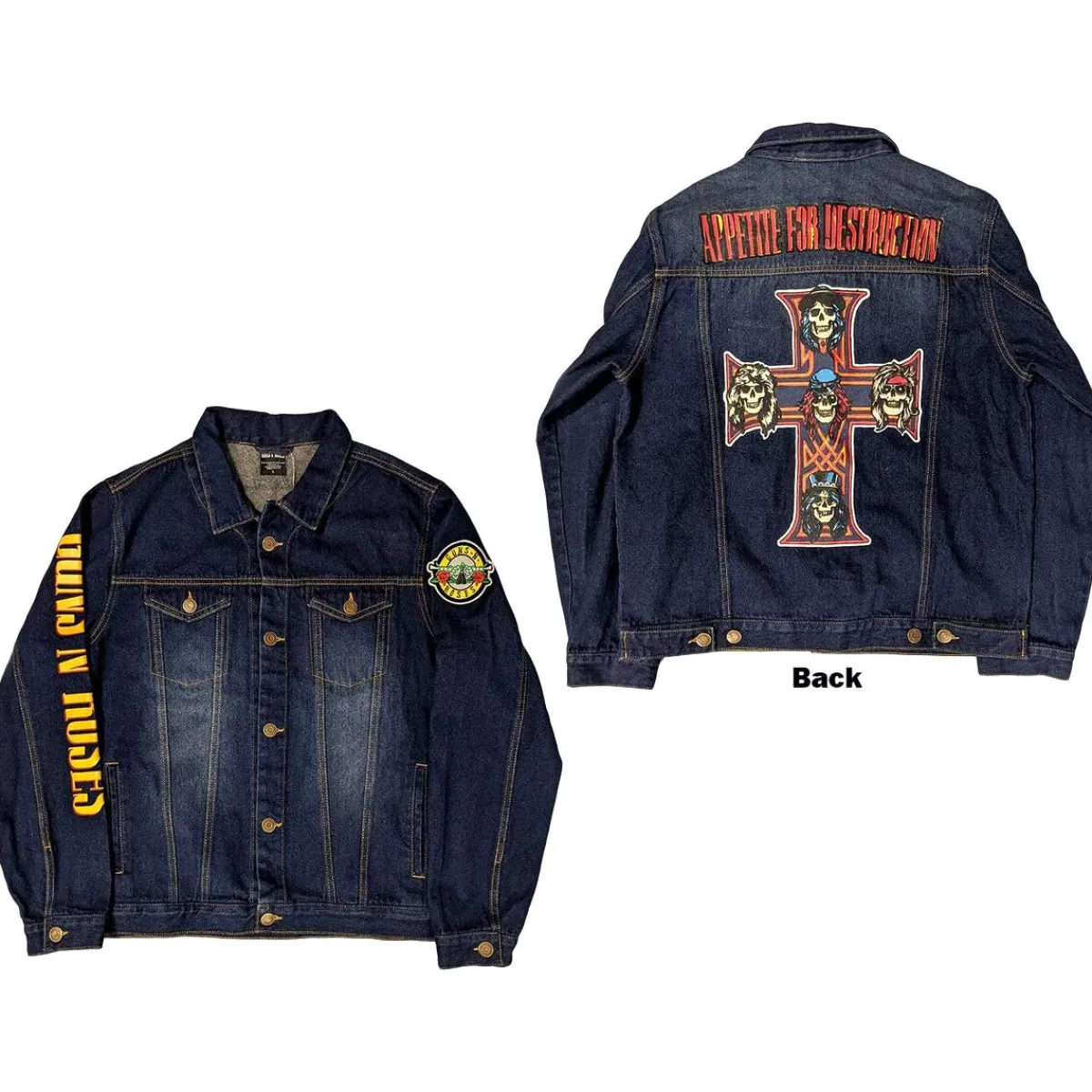 Outlet Guns N' Roses Appetite For Destruction - Unisex Farkkutakki Takit|Takit