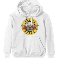 Online Guns N Roses Classic logo - Huppari, valkoinen Hupparit|Bändipaidat