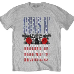 Online Guns N' Roses Us Flag In Logo- T-paita Bändipaidat|Guns N Roses