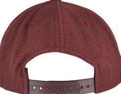 Classics 5-Panel Premium curved visor snapback - Lippis, maroon Lippikset