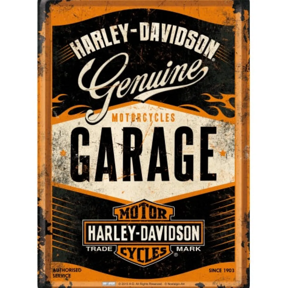 New Harley Davidson Garage - Postikortti Harley Davidson|Bikerit