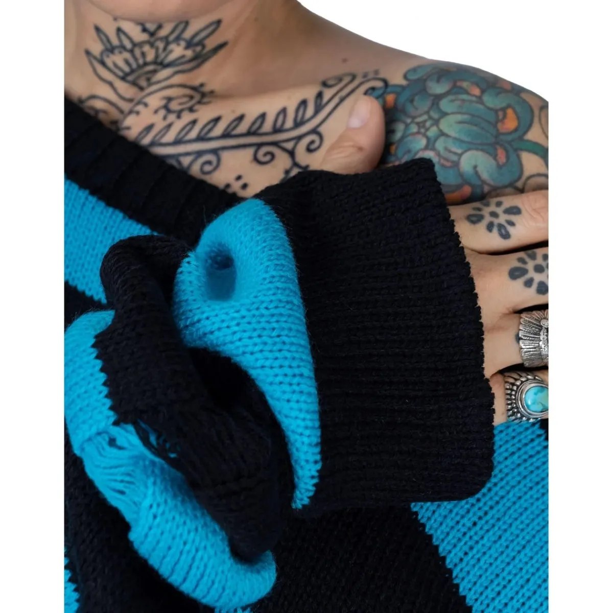 New Oriana - Neulepaita, black/blue Neuleet|Punk!