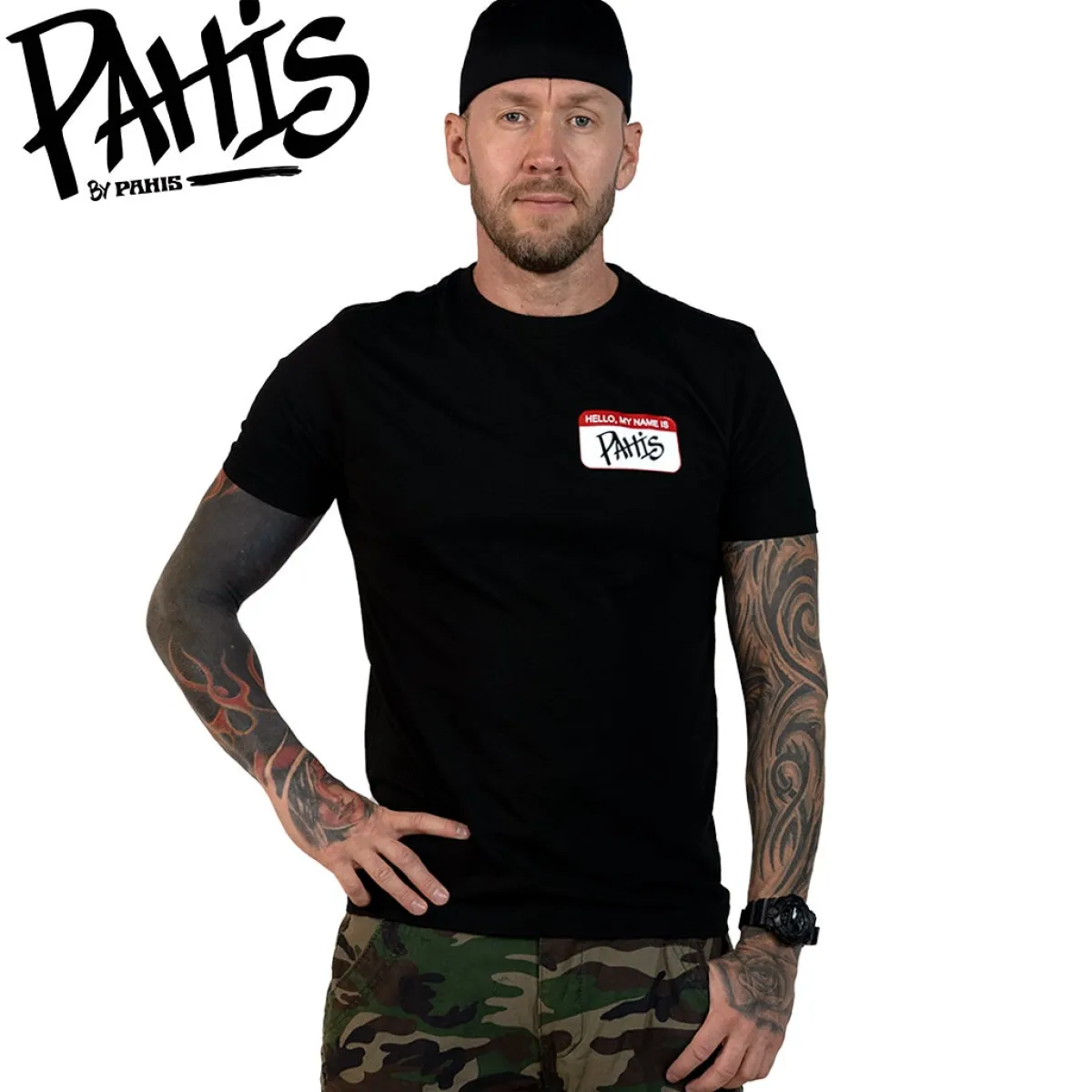 Best Hello, My Name is Pahis T-paita, musta Urban Wear Katukamaa|T-Paidat