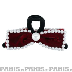 Clearance Helmikoristeltu samettinen hiusklipsi 13cm, eri värejä Rockabilly|Hiuskoristeet