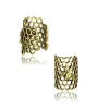 Online Honeycomb Earcuff korvakoru/hiuskoru, messinki Parta- Ja Hiuskorut|Hippikamaa
