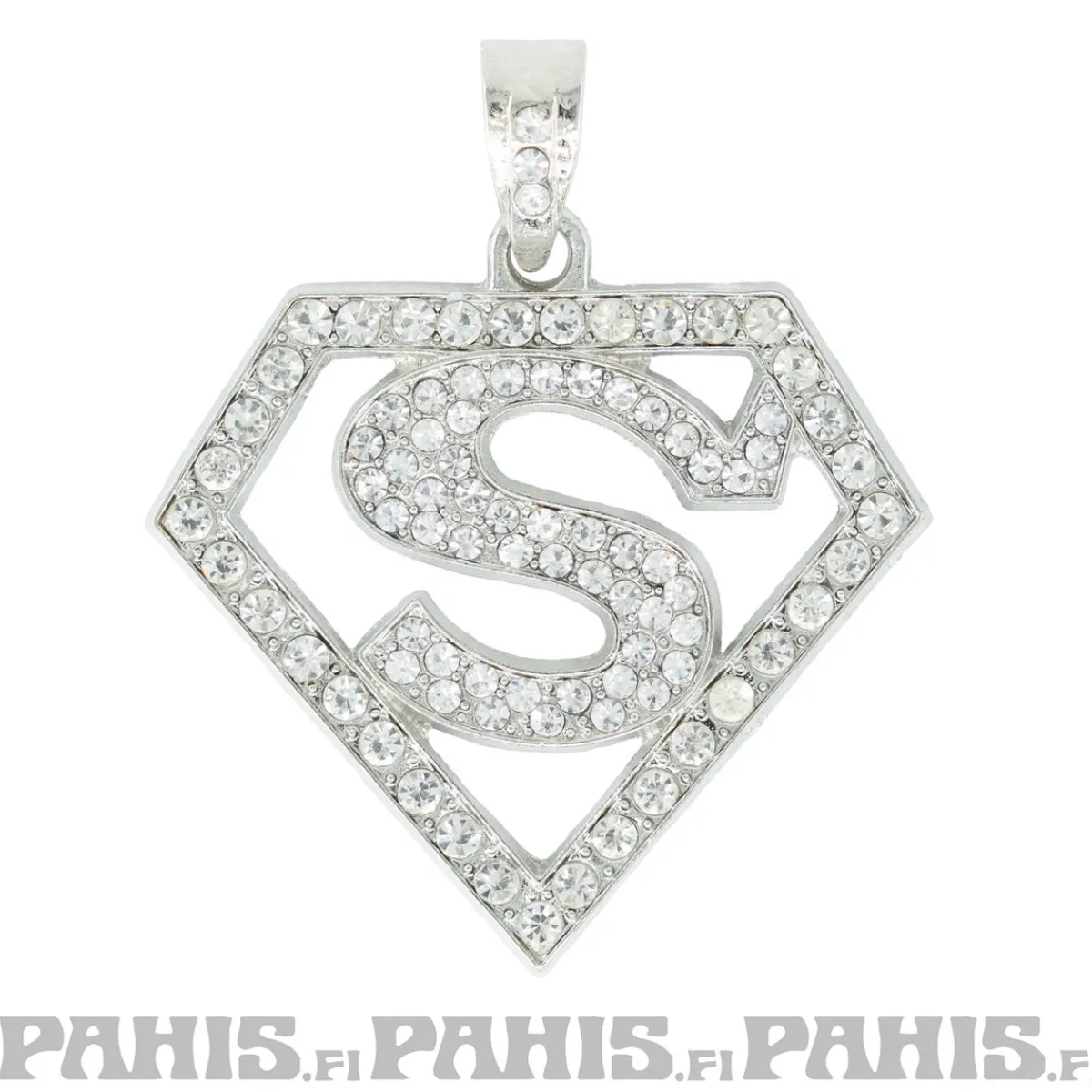 Clearance Hopeanvärinen kaulakoru - Superman Hip Hop & Räp|Kaulakorut