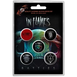 Clearance In Flames Battles - Pinssi setti 5kpl In Flames|Pinssit Ja Rintanapit