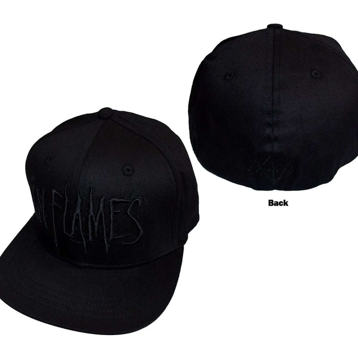 Outlet In Flames: Black logo - Snapback Lippis In Flames|Lippikset
