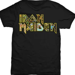 Online Iron Maiden Eddie Logo- T-paita Bändipaidat|Bändipaidat