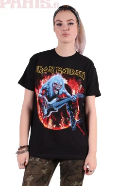 Clearance Iron Maiden Fear Live Flames - T-paita T-Paidat|Bändipaidat