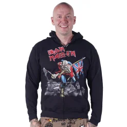 Iron Maiden Scuffed trooper - Unisex vetoketjuhuppari Hupparit|Bändipaidat
