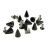 Hot Irtoniitti Small - kartio, ruuvilla 10 kpl, black Irtoniitit|Goottikamaa