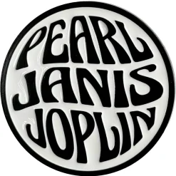 New Janis Joplin: Pearl Emblem Mono - Pinssi Hippikamaa|Pinssit Ja Rintanapit